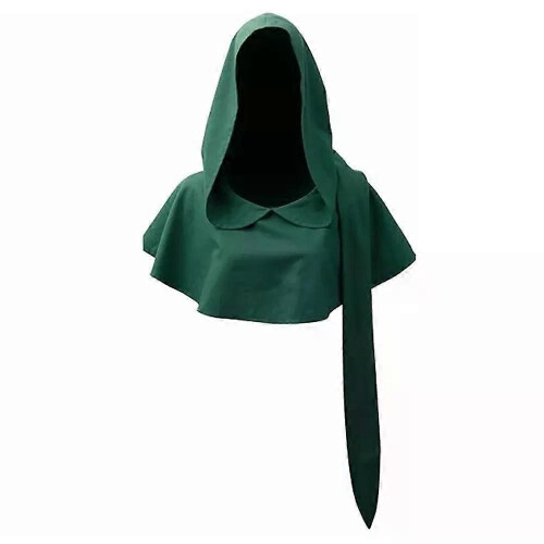Capa con capucha medieval para mujer, estilo renacentista, estilo bruja vintage 1