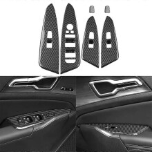 LHD pour Kia Sportage NQ5 4 pièces panneau de commutateur de lève-vitre couvercle décoratif autocollant