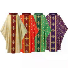Männer Kirche Pastor Zelebrant Kasel Priester Vintage Robe Kleid Cape Soutane Gewand