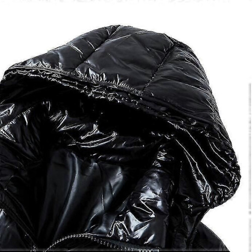 Mens Hooded Shiny Down Jacket Winter Coats 2