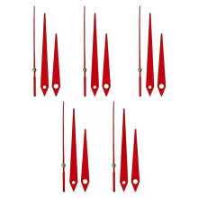 Metallklocka Nål Klocka Visar Klocka Nål Guld 5 set Aluminium Svart Röd Silver För DIY Clock Craft