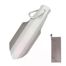 Lixada Titanium Camping Spadar Utomhus Kompakt Bajs Spade Murslev Ultralätt Backpacking Multi Tool