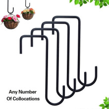 Gancio da parete in metallo per appendere cesti di fiori e mangiatoie per uccelli - Gancio decorativo