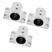 Kavel 3 Premium roestvrijstalen bootleuningfitting met rechthoekige basis van 1 inch