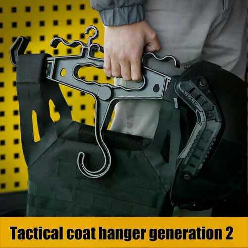 Percha para chaleco táctico militar, reutilizable, anticaídas, multifunción, resistente, buena dureza, 1