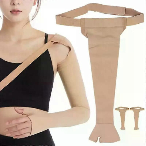 Manchon de compression pour le lymphœdème, manchon de soutien post-mastectomie en polyuréthane pour