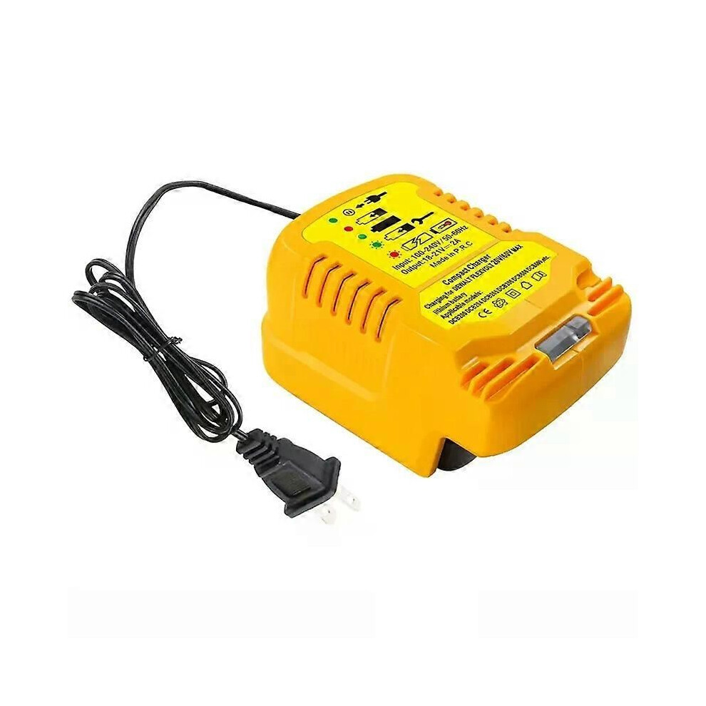 Mini-oplader voor DeWalt 20V acculader Vervangt de DCB112 voor DeWalt 20V/60V MAX lithium-ion accu's