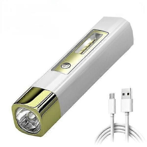 Mini Flashlight Side Light Portable Waterproof Rechargeable Torch Power Bank Multi-Function Tent Camping 2