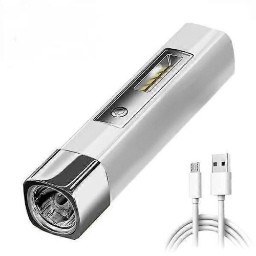 Mini Flashlight Side Light Portable Waterproof Rechargeable Torch Power Bank Multi-Function Tent Camping 1