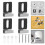 Kit per appendere specchi, staffe per specchi, clip per armadietti, installazione senza problemi, lunga 5