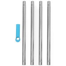 Mopp Besen Griff mit Gewinde Ende Sauber Verlängerung Pole Stick Ersatz Haushalt Metall