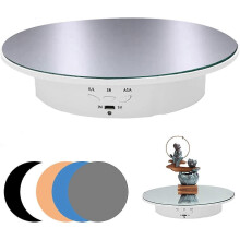 Plato giratorio motorizado con pantalla motorizada de 90-180-360 grados, capacidad de carga: 8 kg, diámetro: