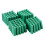 Mounting screws green 6 mm non-slip plastic dowel 100 pieces 2