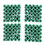 Mounting screws green 6 mm non-slip plastic dowel 100 pieces 3