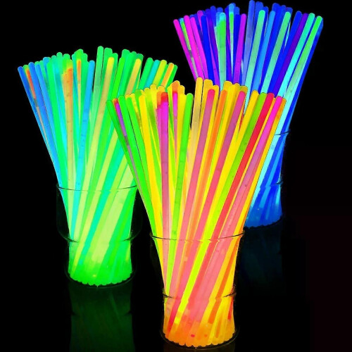 Multicolor Fluorescence Sticks Party Glowing Stick Bright Colorful Light Bright Bendable Glow Bracelet 1