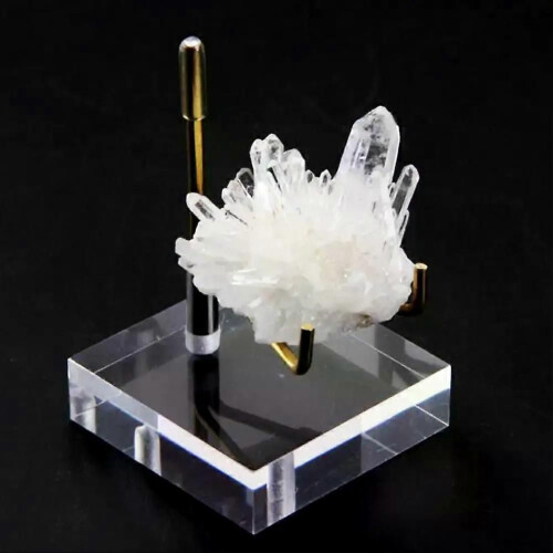 Multifunctional Crystals Display Stand Adjustable Metal Display Rack With Clear Acrylic Base For Collections