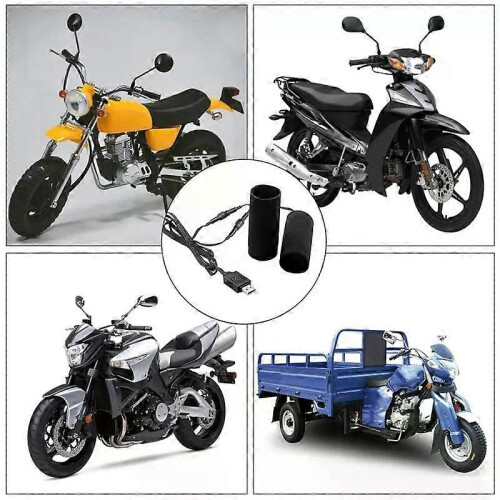 Motorcycle Heated Grips Handlebars USB Adjustable Insulated Handlebars Electric Scooter Bicycle Warming 1