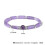 Pulsera de cuentas de amatista de piedra natural, pulsera retro rectangular de amatista combinable. 5