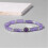 Pulsera de cuentas de amatista de piedra natural, pulsera retro rectangular de amatista combinable. 4