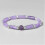 Pulsera de cuentas de amatista de piedra natural, pulsera retro rectangular de amatista combinable. 3