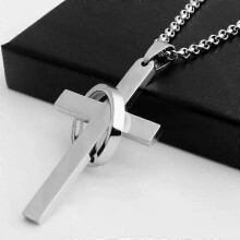Necklace For Both Men And Women Alloy Necklace Fashion Trend Cross Necklace cross Party Holiday Gift