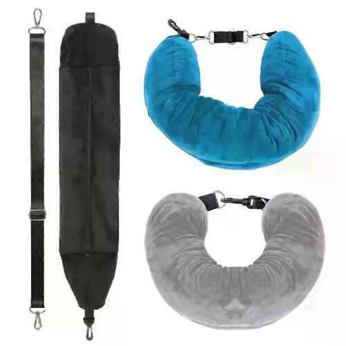 Cuscino da viaggio portatile per il collo, imbottito, per abbigliamento, ricaricabile