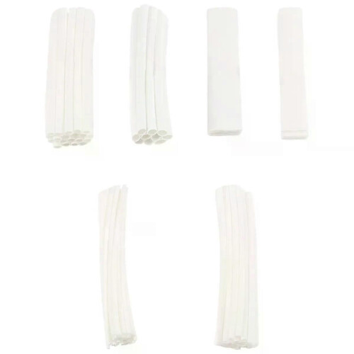 Lot de 100 tubes thermorétractables, couleur : blanc 1