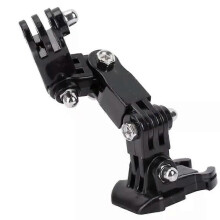Motorhelmbevestiging met gebogen kleefarm voor GoPro Hero 8, 7, 6, 5, 4, 3 SJCAM SJ4000 voor XiaoYi