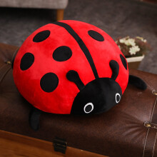 (Red, 40cm) Cute Seven Stars Ladybird Plush Toy Cartoon Carapace Creative Gift Kid Birthday