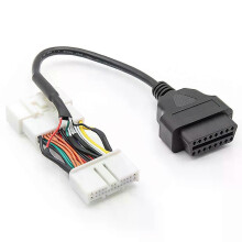 OBD2-kontaktadapter OBD till OBD2 16-stifts bildiagnosverktyg för automatisk förlängningskabel för Tesla