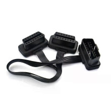 OBDII förlängningskabel dubbelkontakt Y-fördelare OBD OBD2 16PIN hane till honanslutning platt +