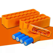 OOTDTY Litiumbatterifixtur Enkelrad dubbelsidig 18650 batteripunktsvetsfixeringsbatteripaket