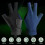 Open Finger Billiard Gloves Breathable Polyester Snooker Pool Gloves Adjustable Sticker Smooth Soft 4
