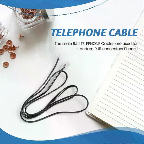 Nieuwe RJ11 6P4C telefoonkabel ADSL-modem 1 meter 2
