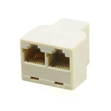 Nieuwe RJ45-splitterconnector 1 naar 2-weg dubbele vrouwelijke Cat6/5/5e RJ45 LAN Ethernet-netwerksplitteradapter