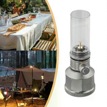 Buiten gaslantaarnset, kaarslicht camping sfeerlamp met lege tank verlengstang gasfles