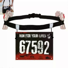 Buiten hardloopgordel triatlon marathon racenummer riem met gelhouder stoffen riem motor gym
