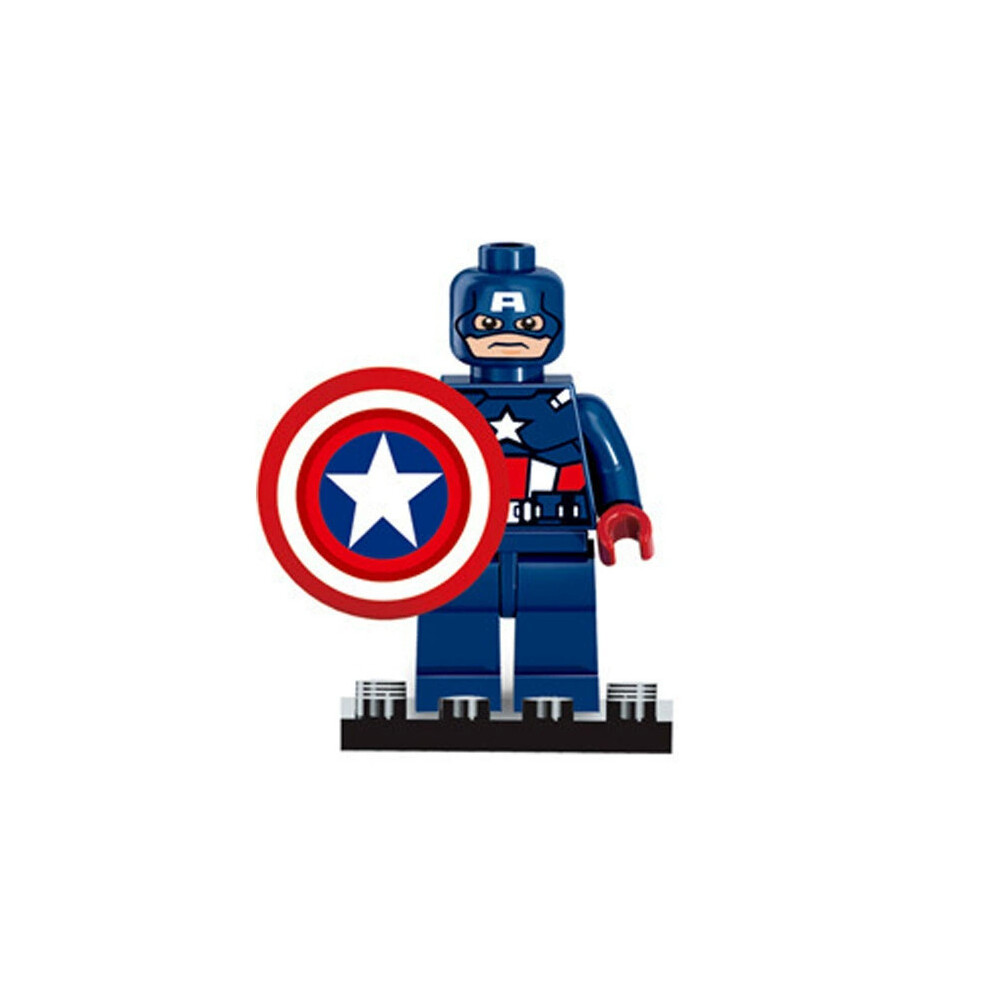 (Captain) 8 Sets Super Heroes Avengers Mini Figures Merchandise Movie Minifights