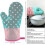 Guantes de horno resistentes al calor para cocina. 2