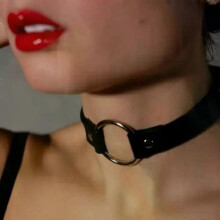 New Woman Black Punk Choker Collar Necklace Pu Leather Goth Rivets Choker Necklace Pendientes Party