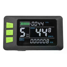 Pantalla LCD P3C a color para panel de instrumentos de bicicleta eléctrica, 24 V, 36 V, 48 V y 60 V,