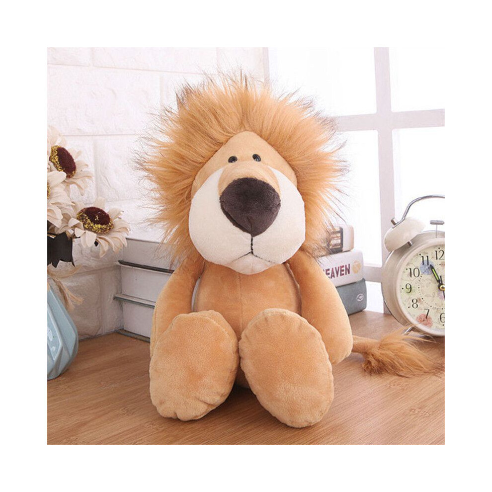 (Lion, 35cm/13.7in35cm/13.7in) Animal Plush Jungle Toy Stuffed Doll Lion Elephant Tiger Monkey Baby Kids Xmas