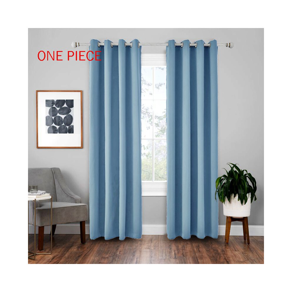 (SkyBlue, 107*160cm/42*63inch) Curtains Blackout Modern For Living Room Curtains Window Lined Curtain Panel