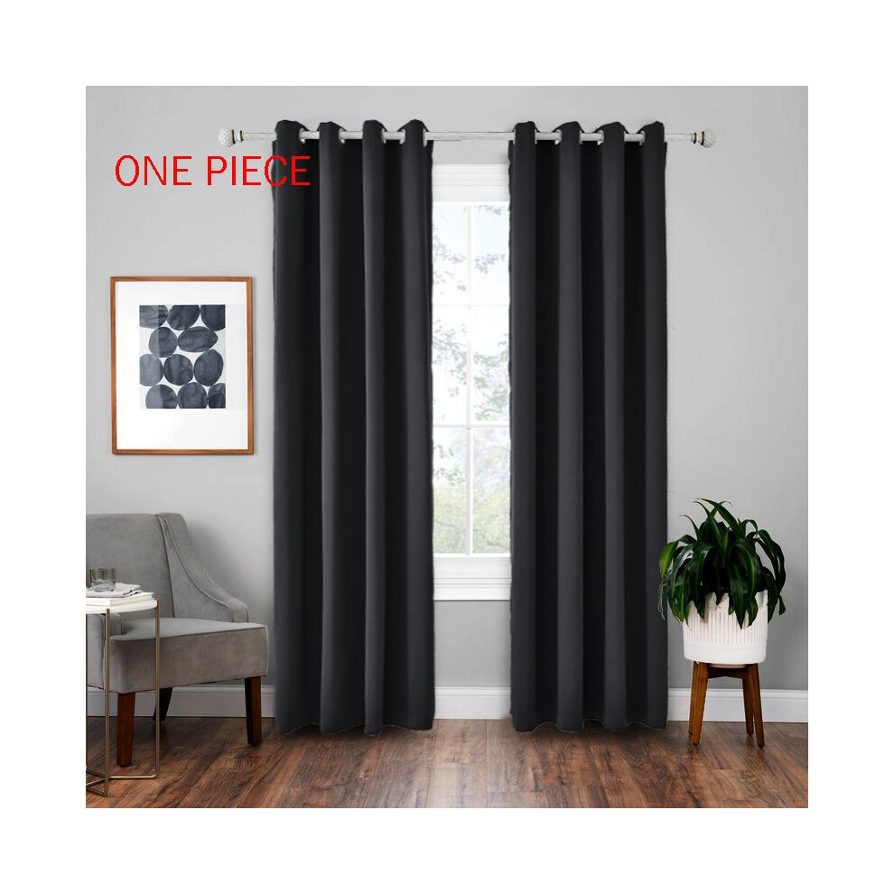 (Black, 132*213cm/52*84inch) Curtains Blackout Modern For Living Room Curtains Window Lined Curtain Panel