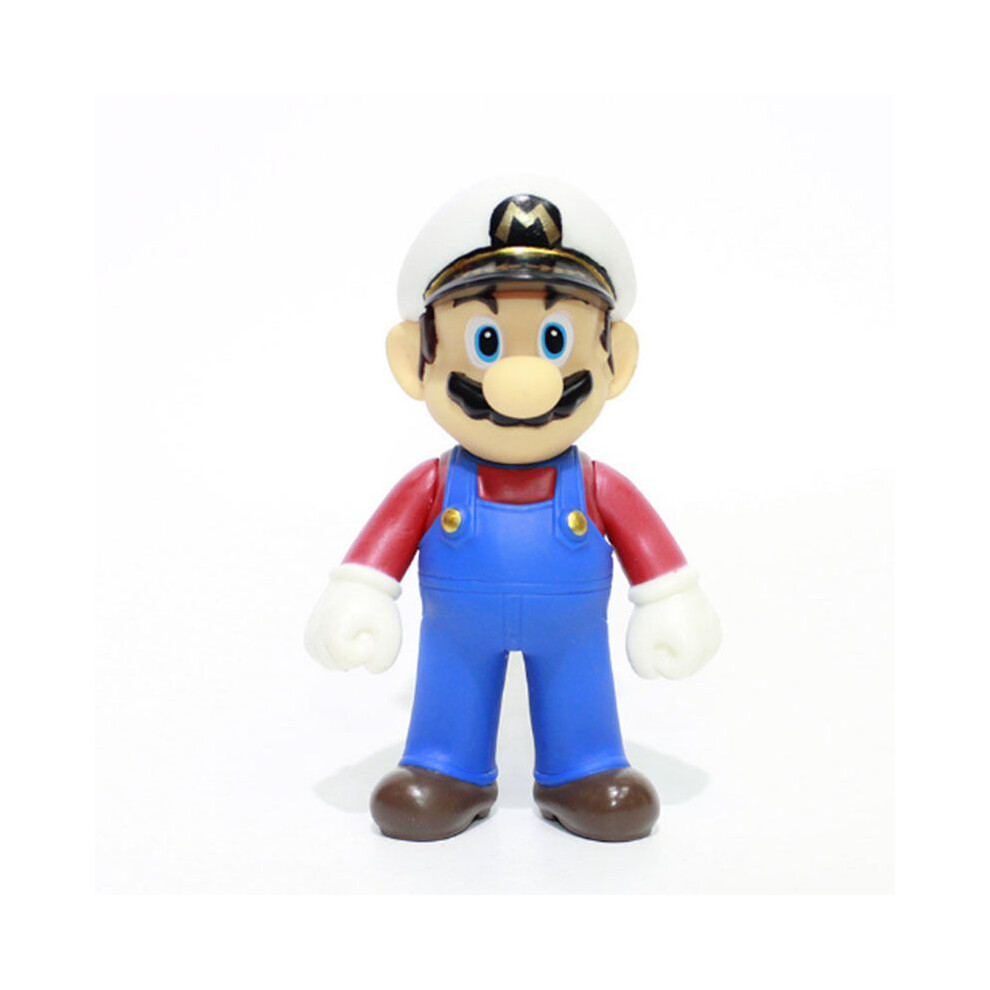( Cap Mario 5'') Mario Super New Bros Odyssey Collectible Plastic Pvc Action Figure Toy Doll Kid White