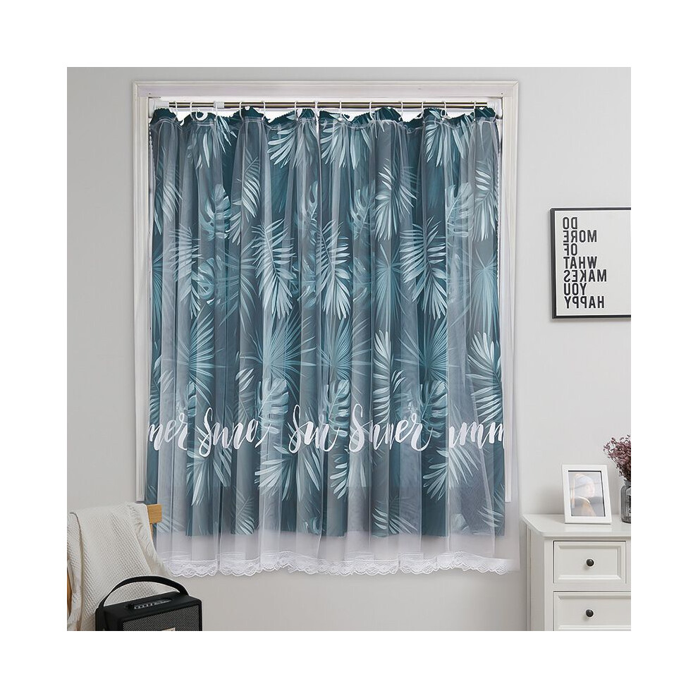 (Leaves-Hooks Type, 180*180cm/70.8*70.8in(W*H)) Curtains Hooks Blackout Curtain Windows Decorative Install Drapes Easy-image-OPC-PJF7RRR-NEW