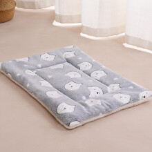 (Grey Bear, 58*39cm/22.83*15.35in) Pet Blanket Warm Pad Cat Dog Bed Soft Fleece Mat Warm Thermal Rug Beds Pet