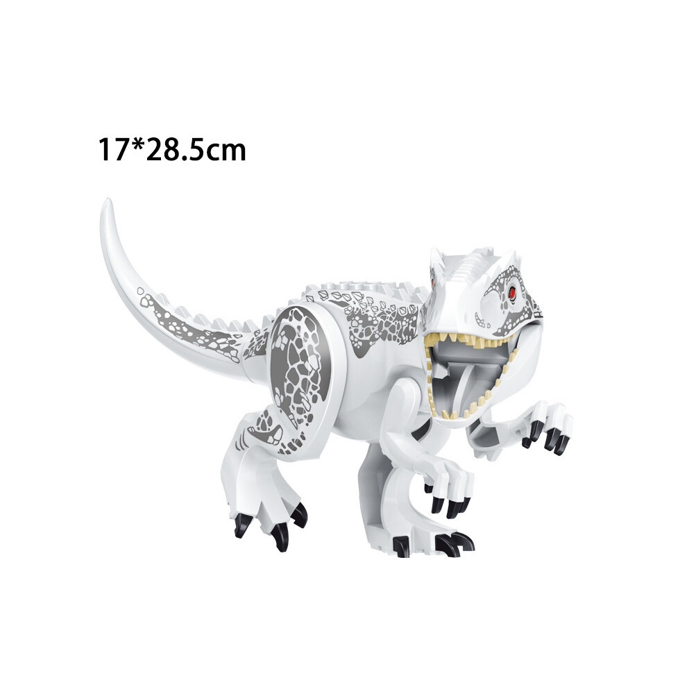 (White) Jurassic Park Dinosaur Indominus Rex Figures Building Blocks Toys Assemble Kids White