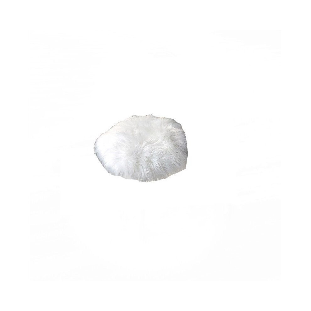 (White-30cm) Christmas 406090cm Tree Skirt Round Fluffy Faux Fur Xmas Floor Decor Mat Cover-image-OPC-PJF7SGD-NEW