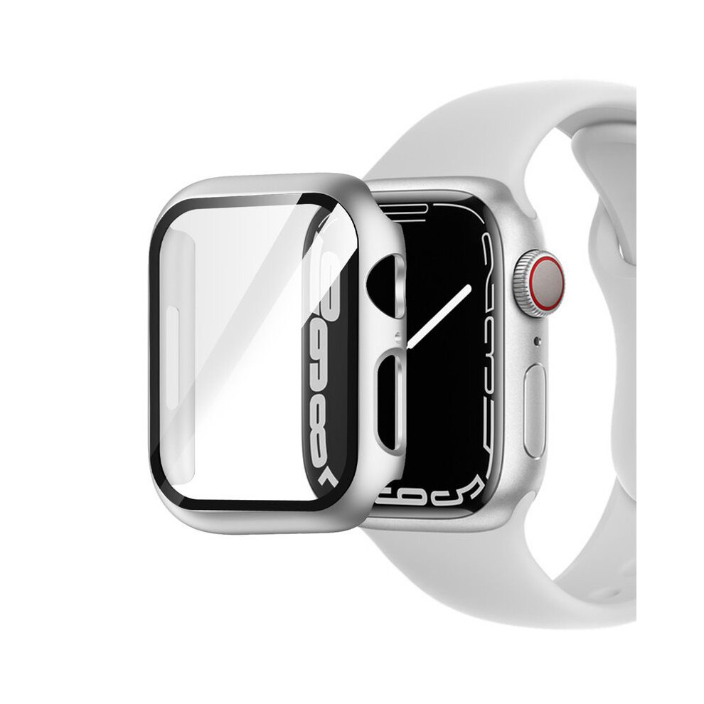 (Silver, 41MM) Bumper Full Tpu Cover Case Screen Protector For Apple Watch Series 1234567-image-OPC-PJF7THC-NEW
